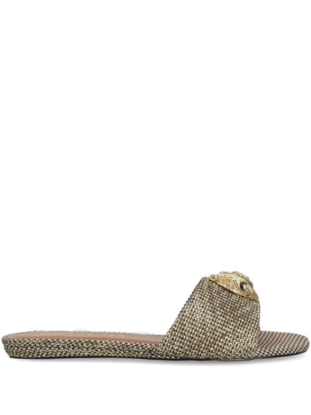  Kurt Geiger London Kensington Embellished Slide Sandals - Neutrals 
