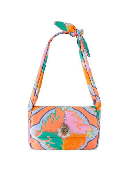  Kurt Geiger London Kensington Knot Eagle-head-embellished Shoulder Bag - Orange 