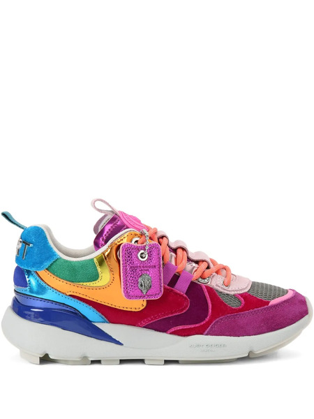  Kurt Geiger London Kurt Runner Metallic-patch Sneakers - Pink 