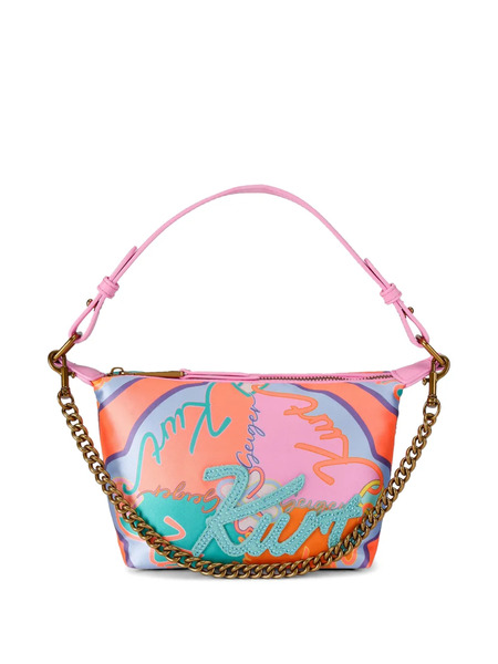  Kurt Geiger London Kurt Soft Printed Chain-strap Shoulder Bag - Pink 