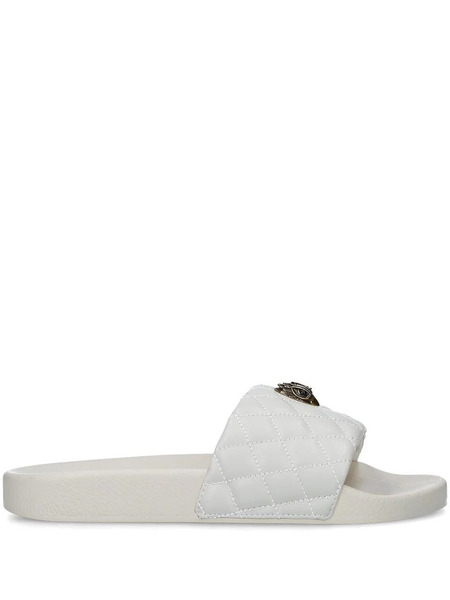  Kurt Geiger London Meena Eagle Open-toe Slides - White 