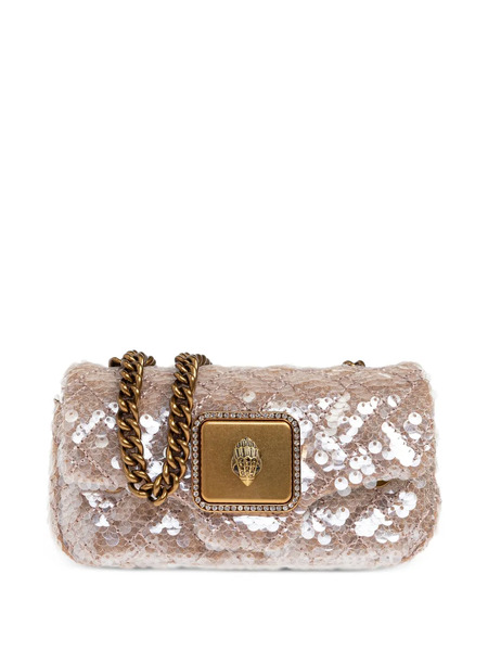  Kurt Geiger London Nano Long Pimlico Sequin-embellish Shoulder Bag - Neutrals 