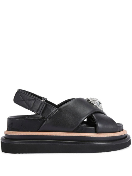  Kurt Geiger London Orson Leather Sandals - Black 