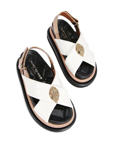  Kurt Geiger London Orson Leather Sandals - White 