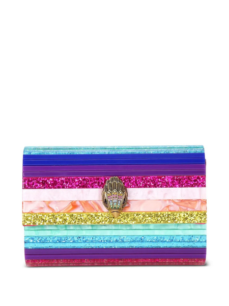  Kurt Geiger London Party Eagle-embellishment Clutch Bag - Pink 