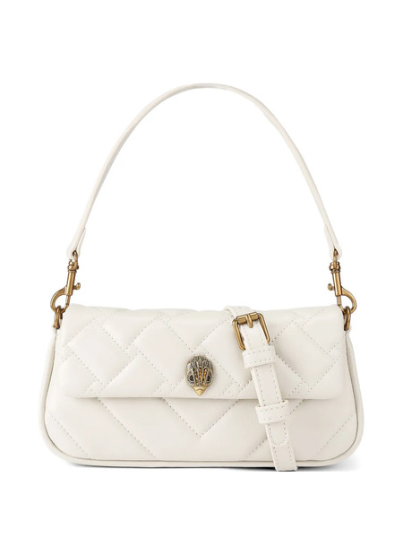  Kurt Geiger London Pickle Quilted Eagle-head Clutch Bag - White 