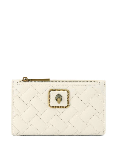  Kurt Geiger London Pimlico Quilted Eagle-head-embellished Bifold Wallet - Neutrals 