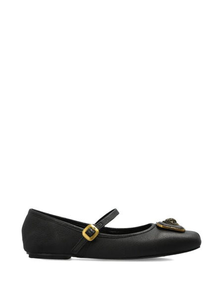  Kurt Geiger London Pimllico Buckled Ballet Flats - Black 
