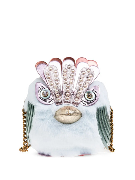  Kurt Geiger London Pom Pom Eagle Mini Bag - White 