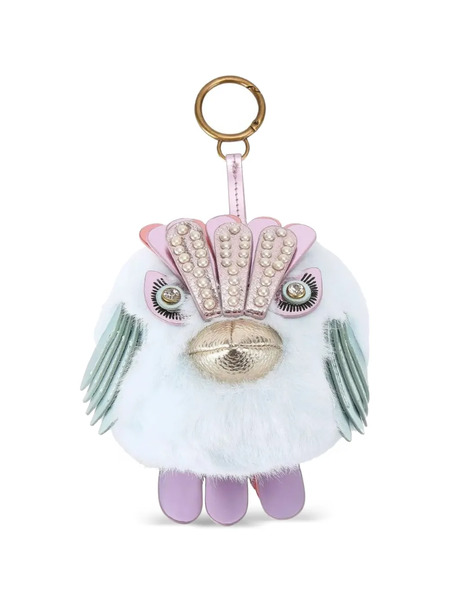  Kurt Geiger London Pompom Eagle Charm Keyring - Blue 