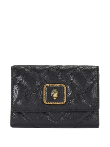  Kurt Geiger London Quilted Eagle Plaque Card Holder - Black 