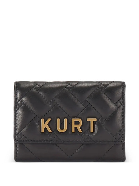  Kurt Geiger London Quilted Logo-plaque Card Holder - Black 