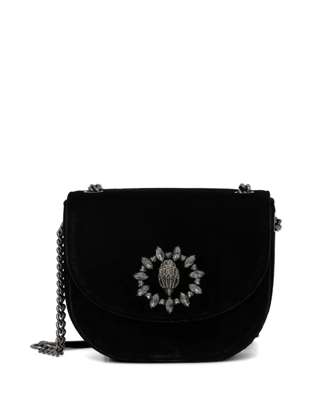  Kurt Geiger London Velvet Shoulder Bag - Black 
