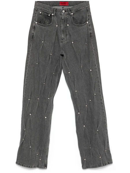  Kusikohc Multi Rivet Jeans - Grey 