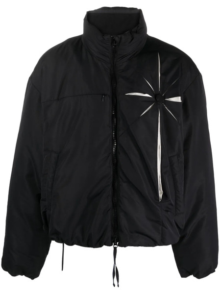 Kusikohc Origami Padded Bomber Jacket - Black 