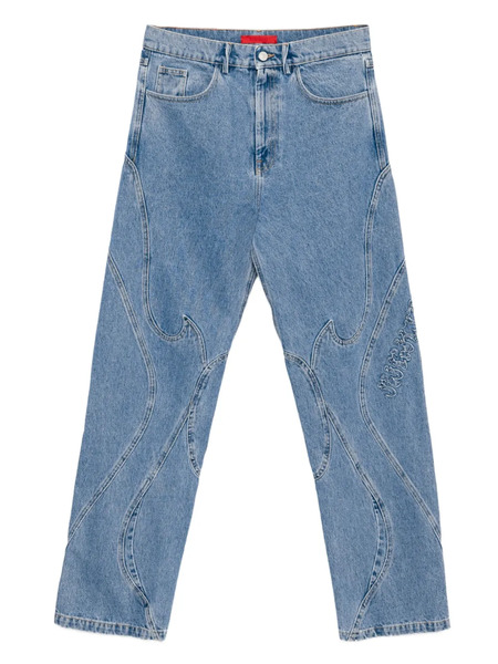  Kusikohc Panelled Jeans - Blue 