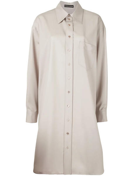  Kwaidan Editions Oversized Shirt Dress - Neutrals 
