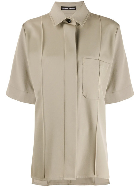  Kwaidan Editions Oversized Short Sleeved Shirt - Neutrals 