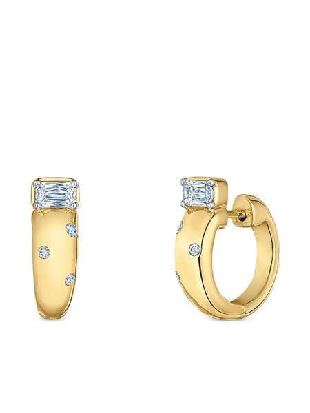  Kwiat 18k Yellow Gold Cobblestone Diamond Earrings 