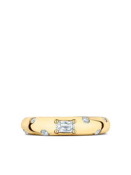  Kwiat 18k Yellow Gold Cobblestone Diamond Ring 