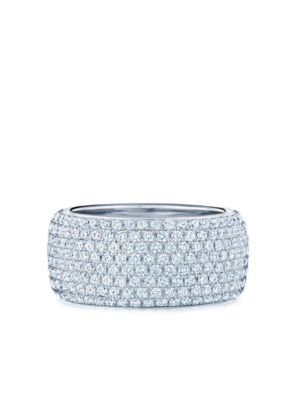  Kwiat 18kt White Gold Diamond Moonlight Eight-row Ring - Silver 