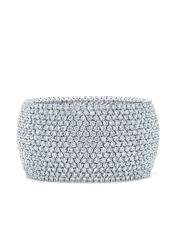  Kwiat 18kt White Gold Diamond Moonlight 15-row Bracelet - Silver 