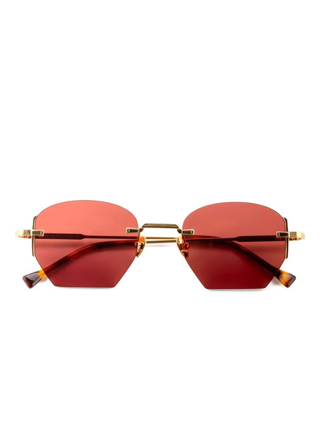  Kyme Ezra Geometric-frame Sunglasses - Gold 