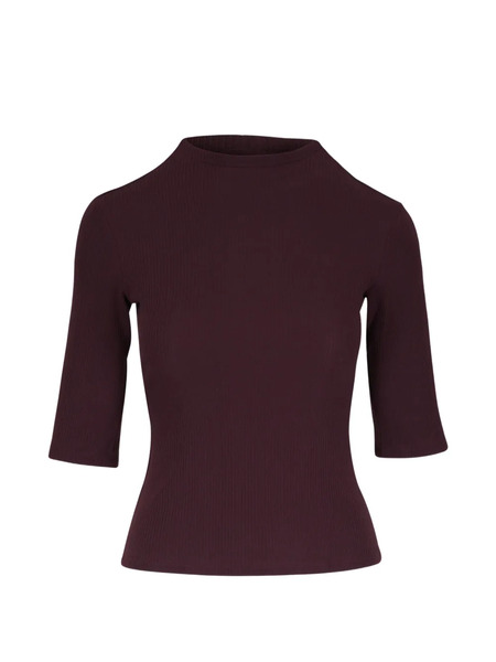  Kz_k Studio Ribbed Crew-neck T-shirt - Brown 