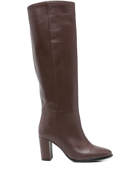  L Arianna Knee-high Leather Boots - Brown 