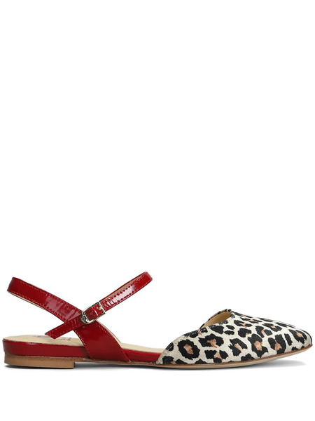  L Arianna Leopard-print Ballerina Shoes - Neutrals 