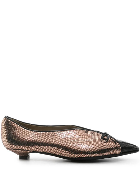  L Arianna 30mm Pointed-toe Pumps - Brown 