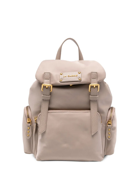  La Carrie Buckle Flap Backpack - Neutrals 