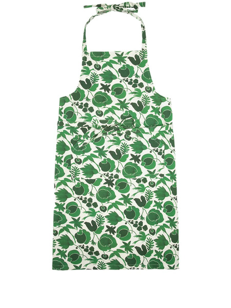 La Doublej All-over Print Apron - Green 