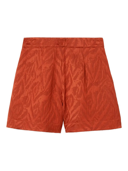  La Doublej Animal-print Shorts - Red 
