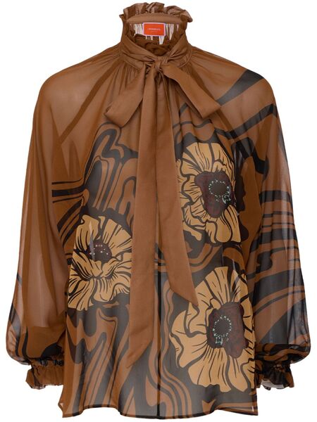  La Doublej Cerere Blouse - Brown 