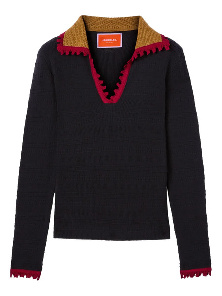  La Doublej Cotton-cashmere Sweater - Black 