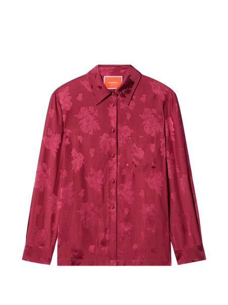  La Doublej Floral Pattern Shirt - Red 