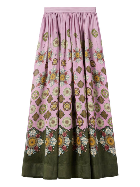  La Doublej Floral-print Maxi Skirt - Pink 