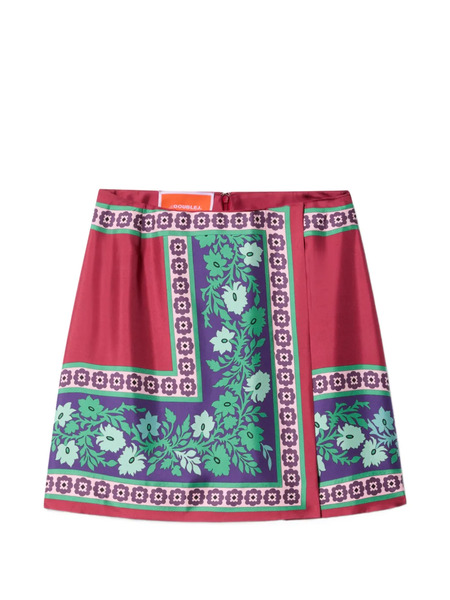  La Doublej Foulard Floral Mini Skirt - Red 