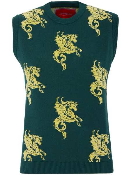  La Doublej Gryphos Knitted Top - Black 