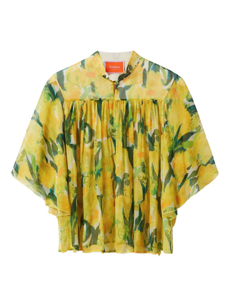  La Doublej Lemon-print Blouse - Yellow 