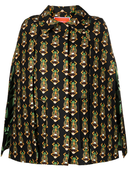  La Doublej Milano Wool-blend Cape - Black 