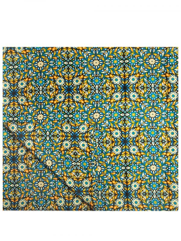  La Doublej Paisley Print Table Cloth - Blue 
