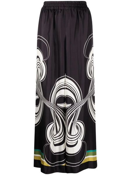  La Doublej Placée Wide-leg Trousers - Black 