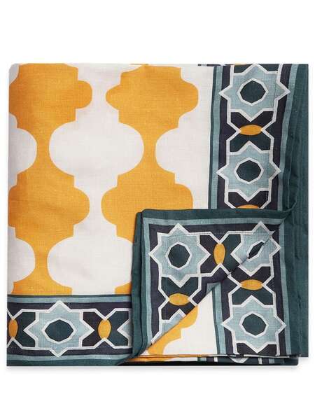  La Doublej Plaza Linen Tablecloth (180cm X 350cm) - Yellow 