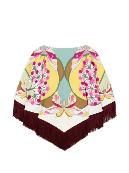  La Doublej Reversible Mini Poncho Top - Pink 