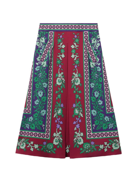  La Doublej Santa Monica Floral Maxi Skirt - Red 