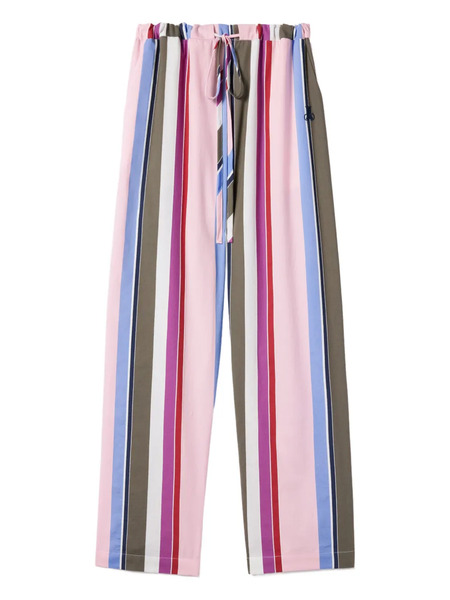  La Doublej Stripe Drawstring Trousers - Pink 