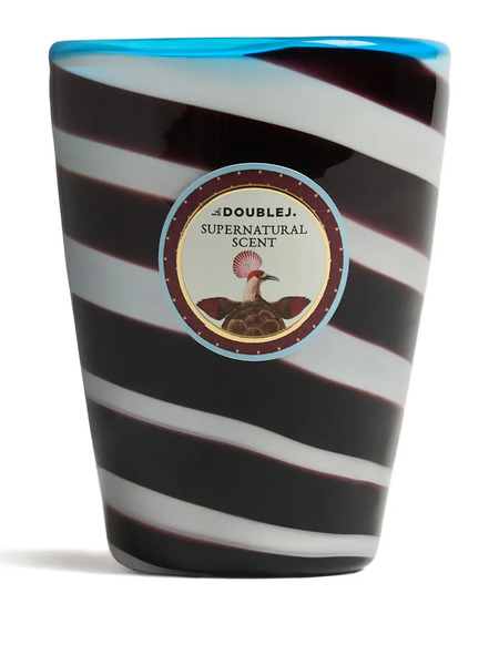  La Doublej Striped Candle - Black 