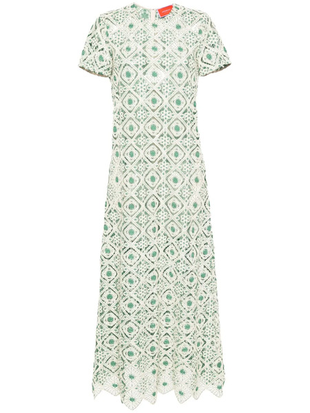  La Doublej Swing Macramé Maxi Dress - Neutrals 
